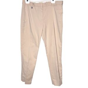 Karl Lagerfeld Paris Khaki Straight Ankle Pants